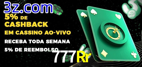 Promoções do cassino ao Vivo 777Rr